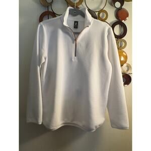 Sketchers women white 1/4 zip sweatshirt medium